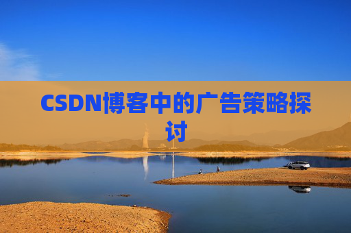 CSDN博客中的广告策略探讨